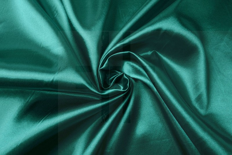  Dekor szatén anyag - Zöld